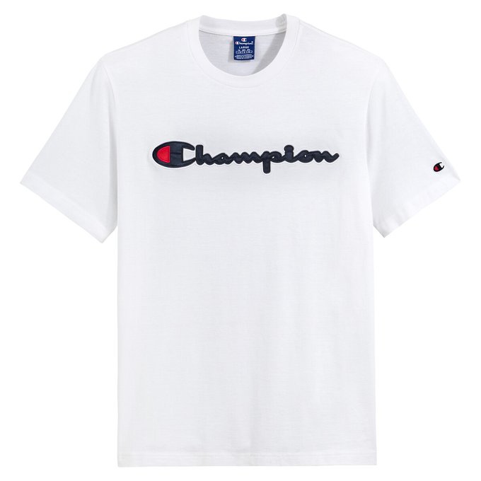 champion black logo t shirt