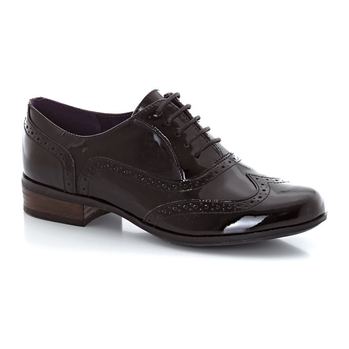 clarks patent brogues