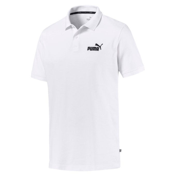 Essential Polo Shirt White Puma La Redoute
