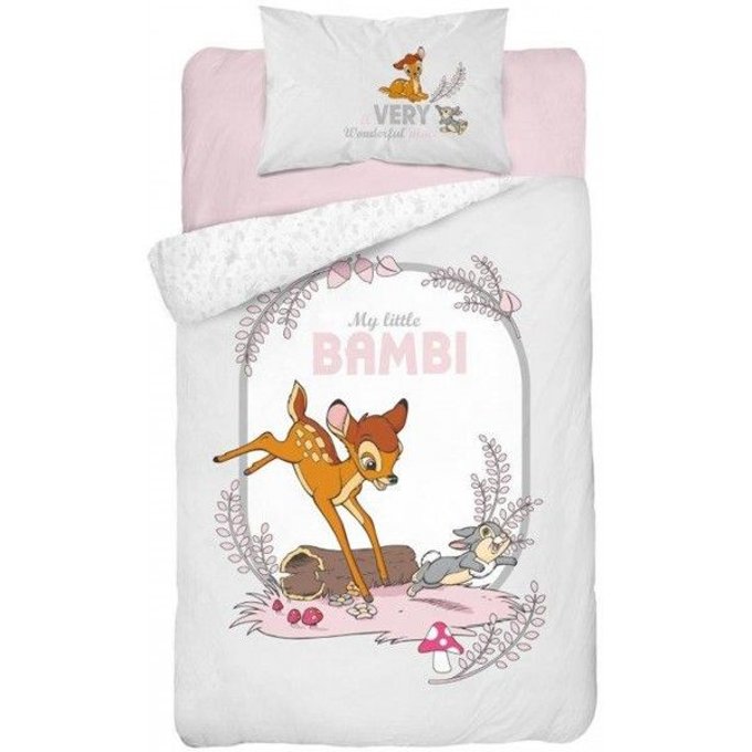 Parure De Lit Bebe Faon Gris Disney La Redoute