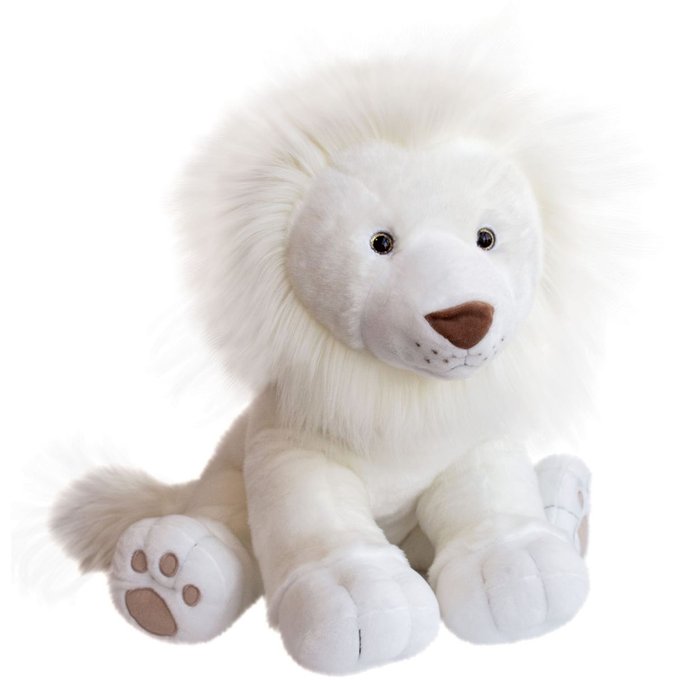 peluche lion blanc
