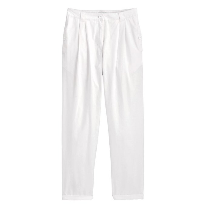 Calças chino com pinças