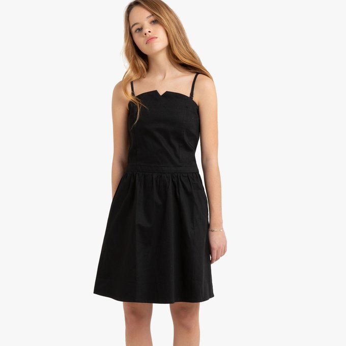 Robe Bustier Fête 10 16 Ans Noir La Redoute Collections La