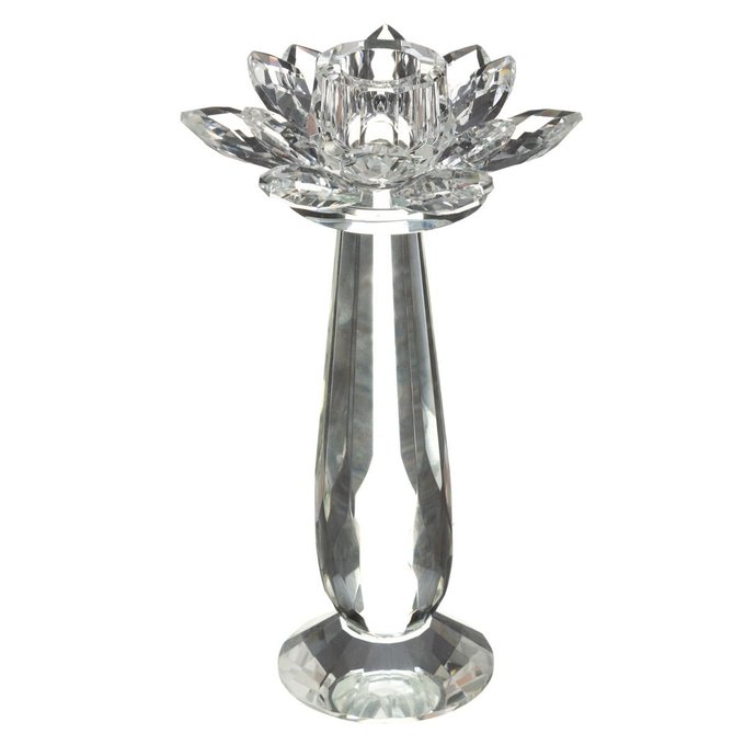 Bougeoir Verre Lotus Arrondi Verre Atmosphera La Redoute