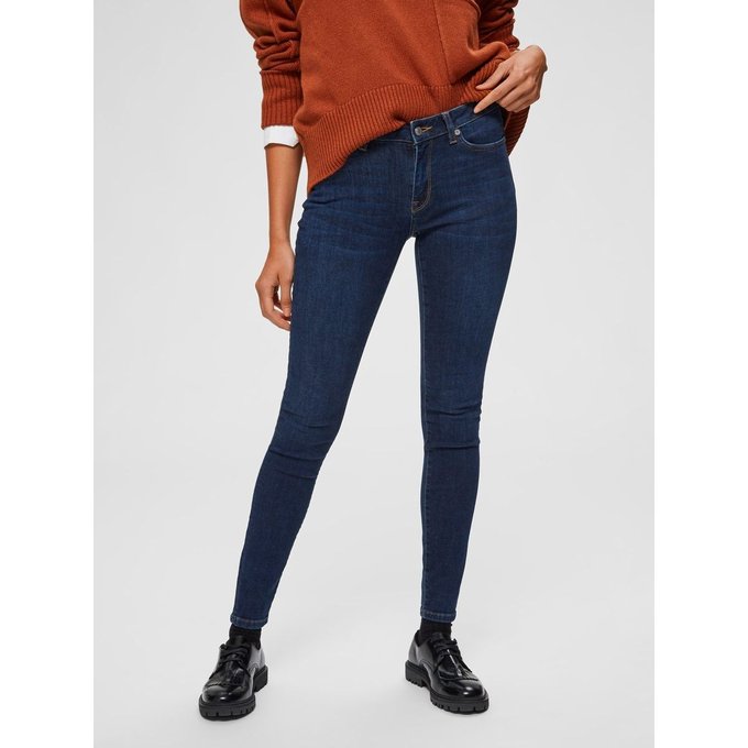 jean skinny bleu femme