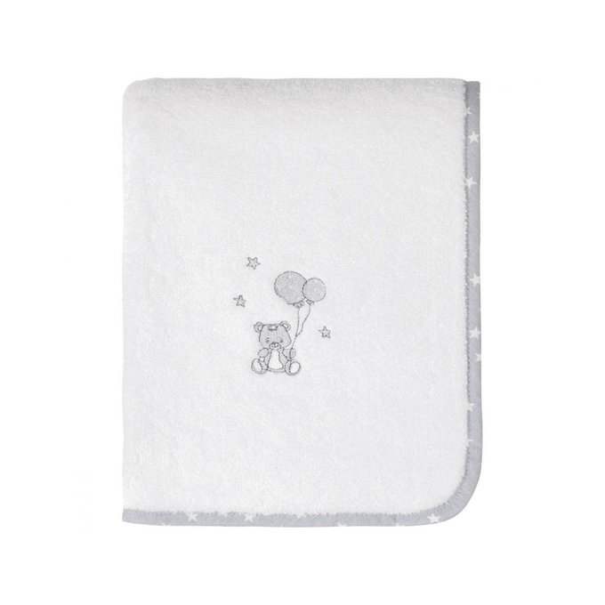Cape de Bain Brod/ée 75x75cm 450gr//m/² CHAT KOOKY Sensei La Maison du Coton