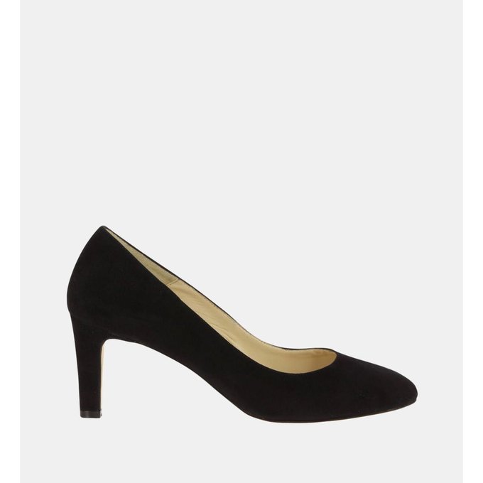 escarpin en daim noir