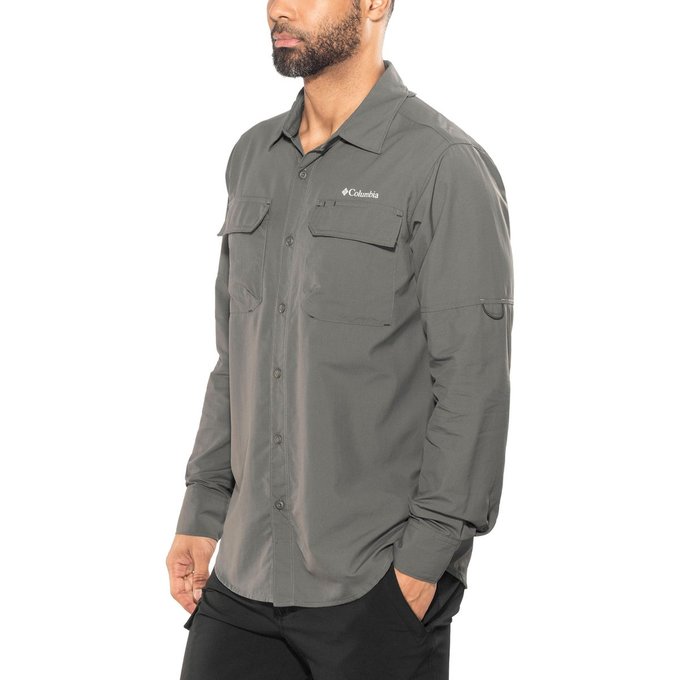 Taille S Columbia Homme Silver Manches Ridge À Grises Taille S Columbia Homme Silver Manches Ridge À Grises