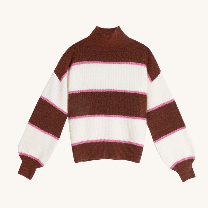 chunky striped jumper