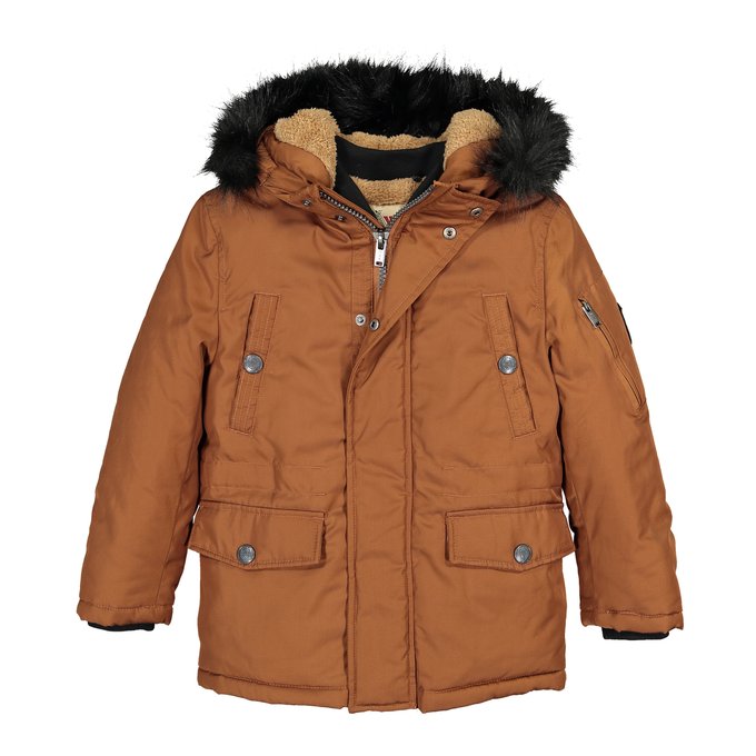 junior coats with fur hood