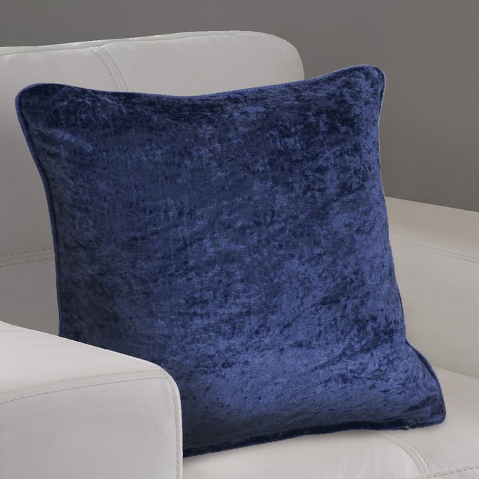 blue velour cushions