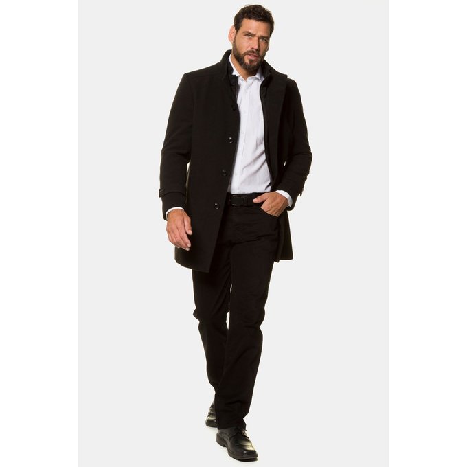Manteau caban masculin chaud, manches longues noir Jp1880 JP 1880 Homme Grandes Tailles Manteau Caban Masculin Chaud
