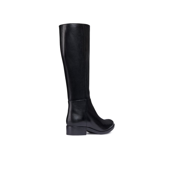 D felicity leather knee-high boots with 
