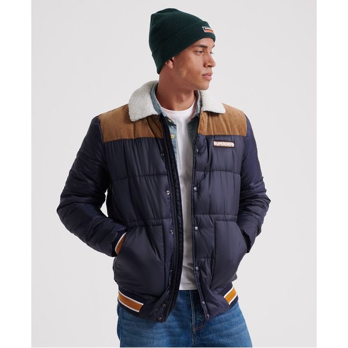 Veste matelassée downhill racer box bleu marine intense Veste Superdry DownHill Racer Padded Homme 329€ chez