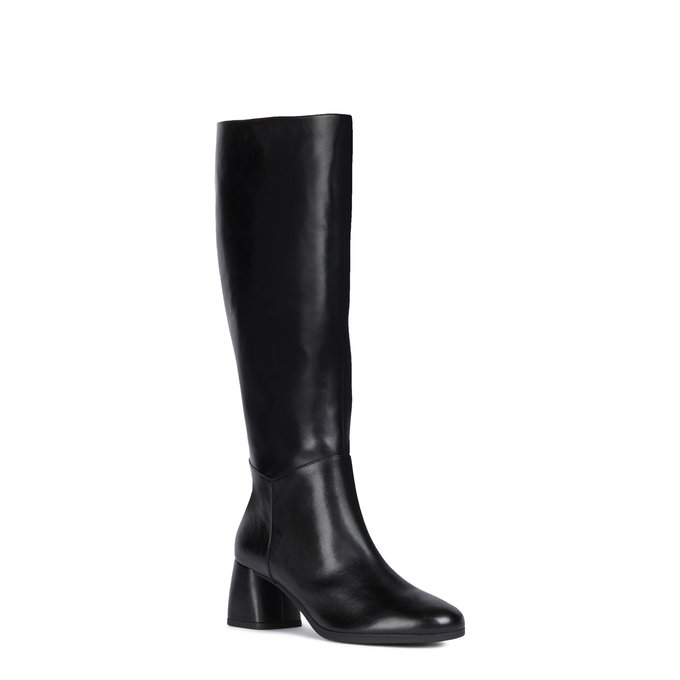 Calinda leather knee-high boots with 