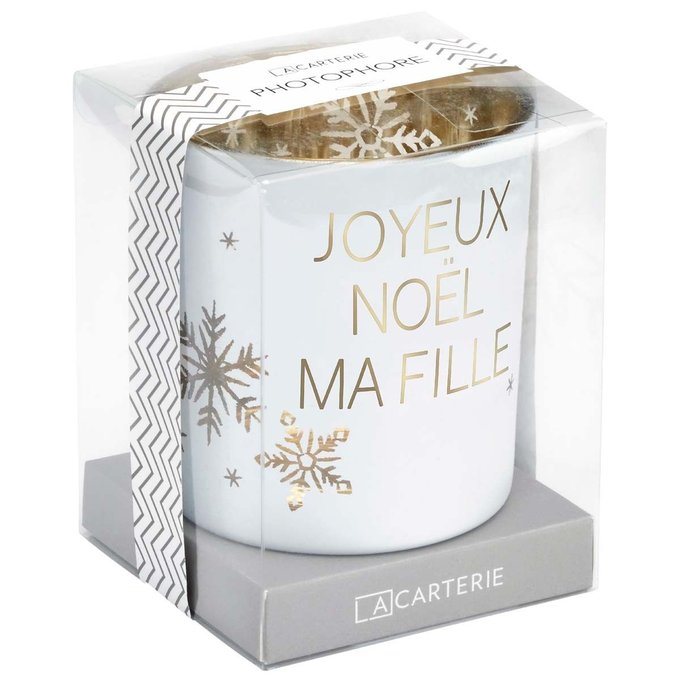 Photophore Joyeux Noel La Redoute Photophore En Verre Blanc Joyeux Noel Ma Fille Multicolore Draeger Paris La Redoute