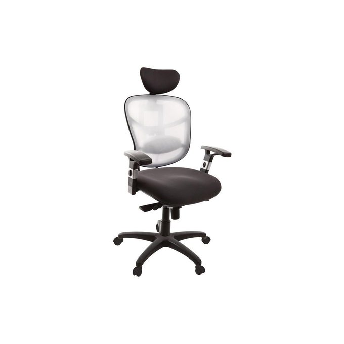 Fauteuil De Bureau Ergonomique Gris Et Blanc Up To You Gris