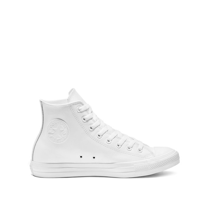 white leather high top converse womens