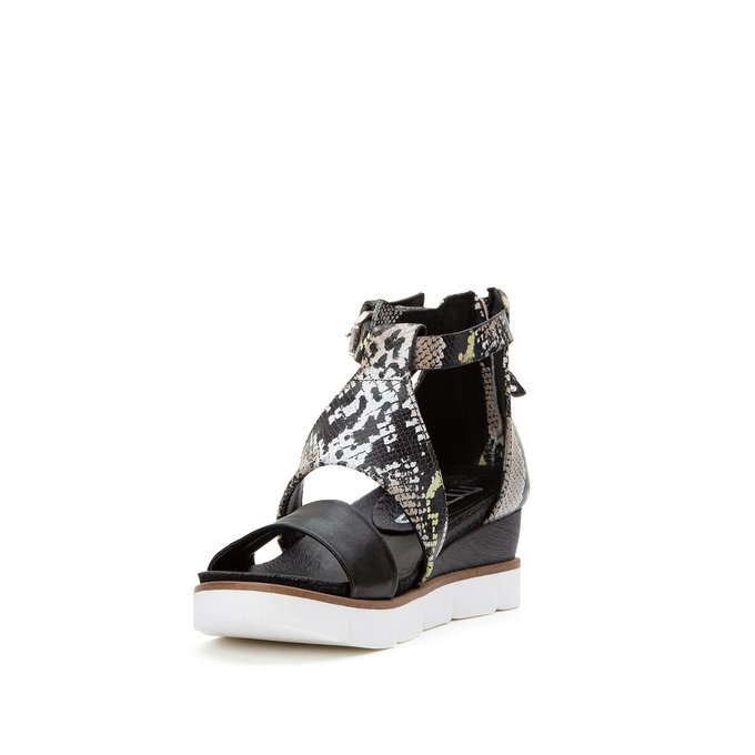 black and white wedge sandals
