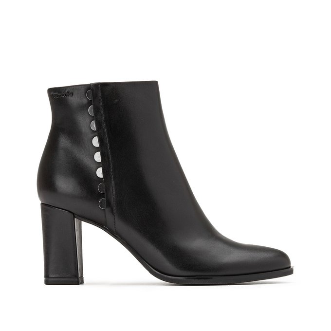 Ylenia pointed ankle boots in leather 