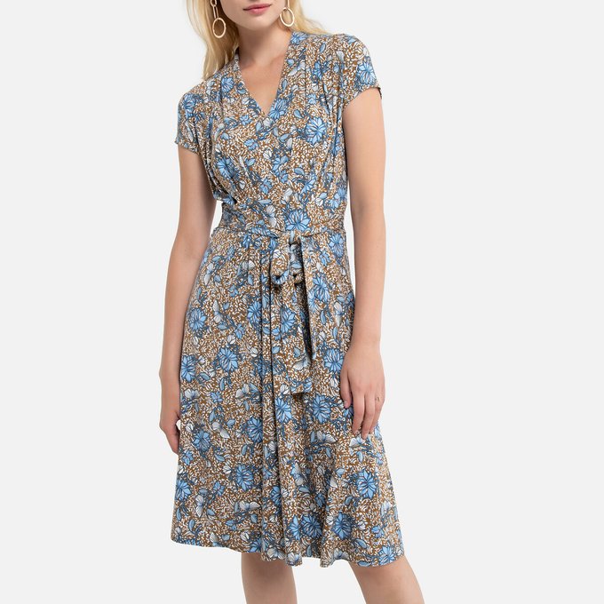 floral print dresses knee length