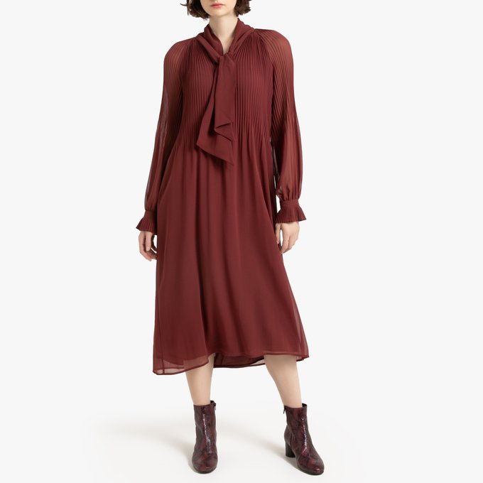 long sleeve midaxi dress