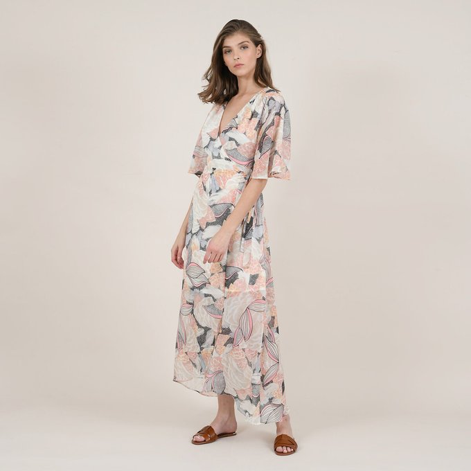 floral floaty maxi dress