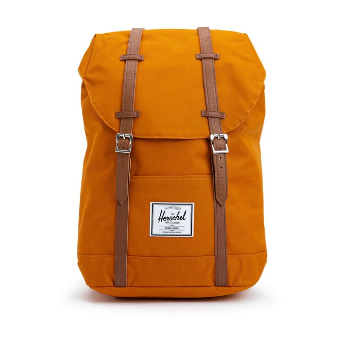 herschel orange backpack