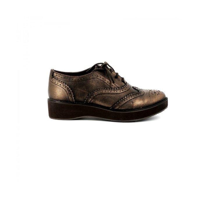 derbies femme bronze