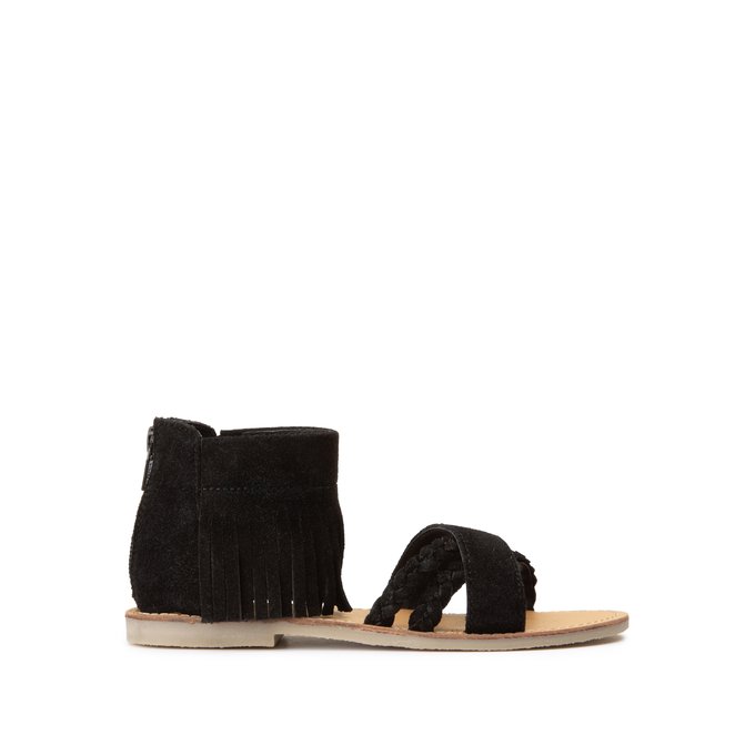 La Redoute Collections Big Girls Plaited Leather Sandals