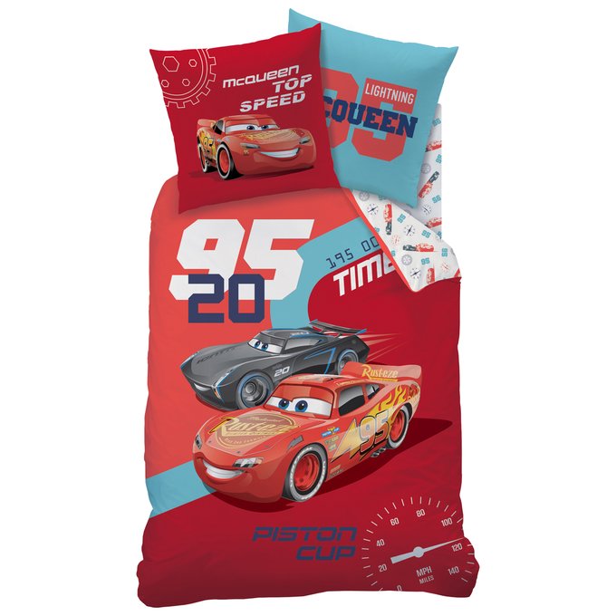 Cars Duvet Cover And Pillowcase Set Red Cars La Redoute