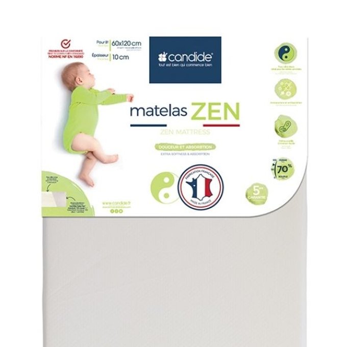 Pack Literie Zen 1 Matelas Alese Blanc Candide La Redoute