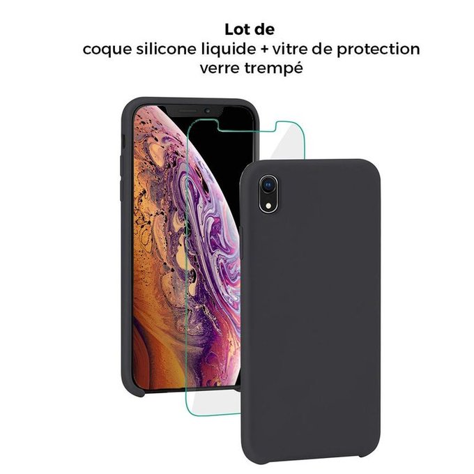 lot coque iphone xr silicone