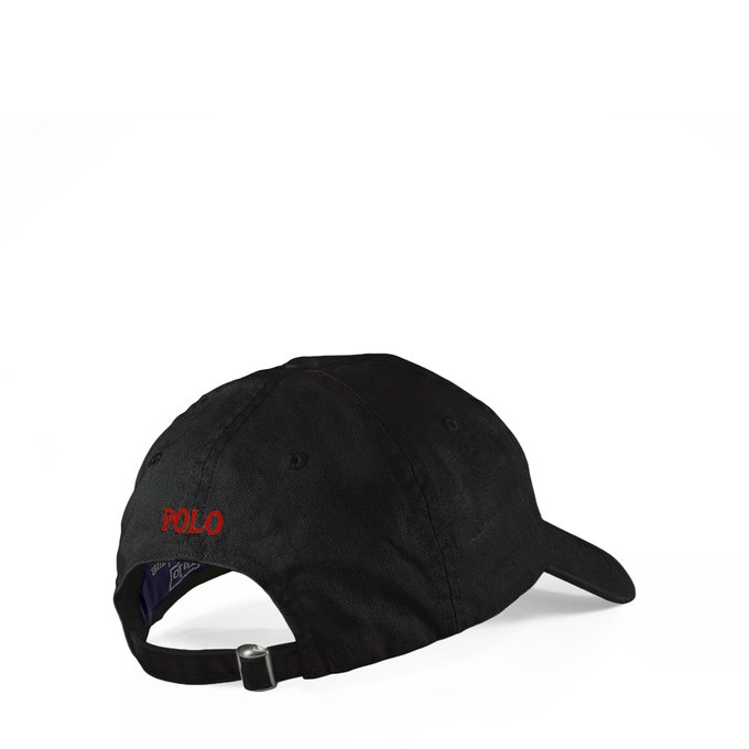 black polo cap