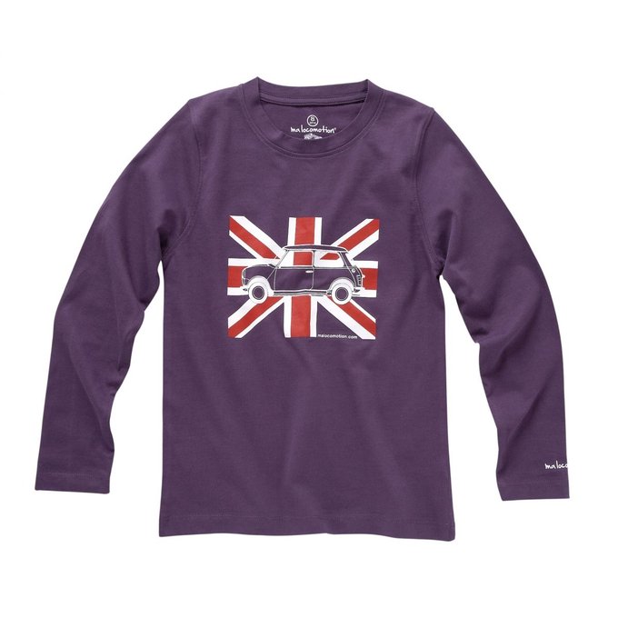 t shirt enfant violet