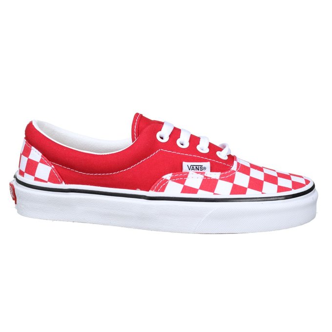 Basket basses à lacets rouge Vans | La Redoute Basket basses à lacets rouge Vans | La Redoute
