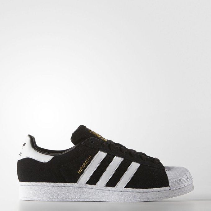 adidas superstar suede black