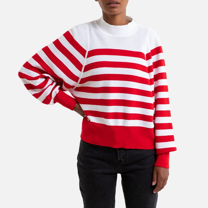 red white striped jumper