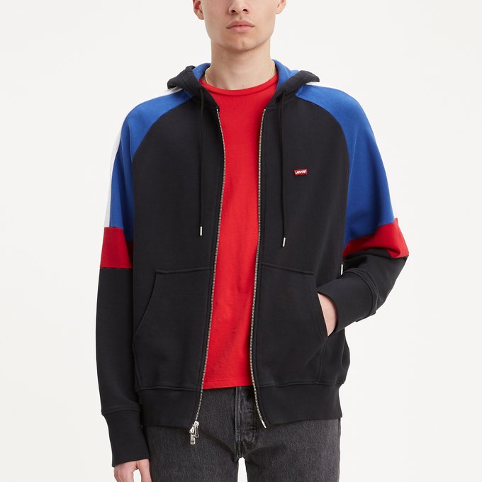 levi's colour block hoodie