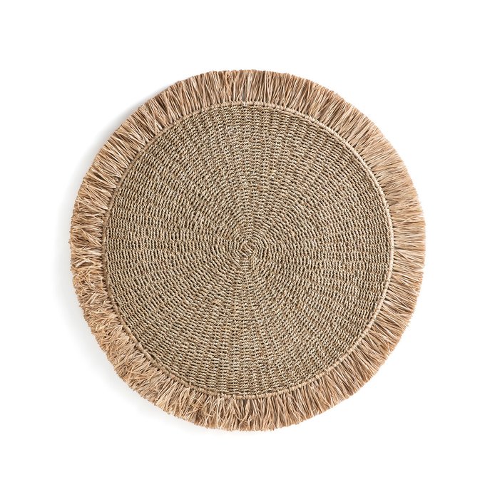 Decoração de parede em sisal e ráfia, Loully