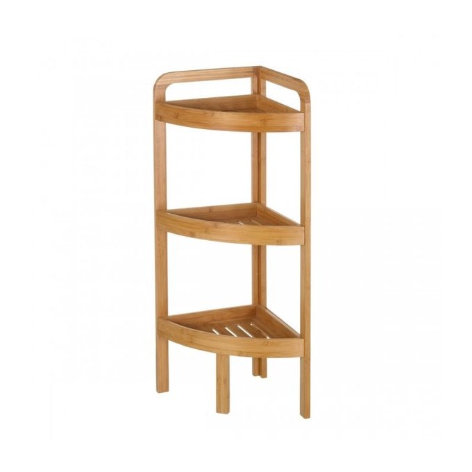 Etagere D Angle Pour Wc Ou Salle De Bain En Bambou Bois Wadiga La Redoute