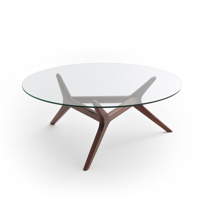 Table Basse Noyer O90 Cm Maricielo Am Pm Noyer La Redoute