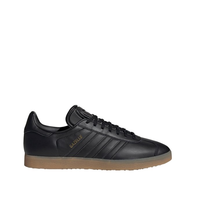 black adidas gazelle leather