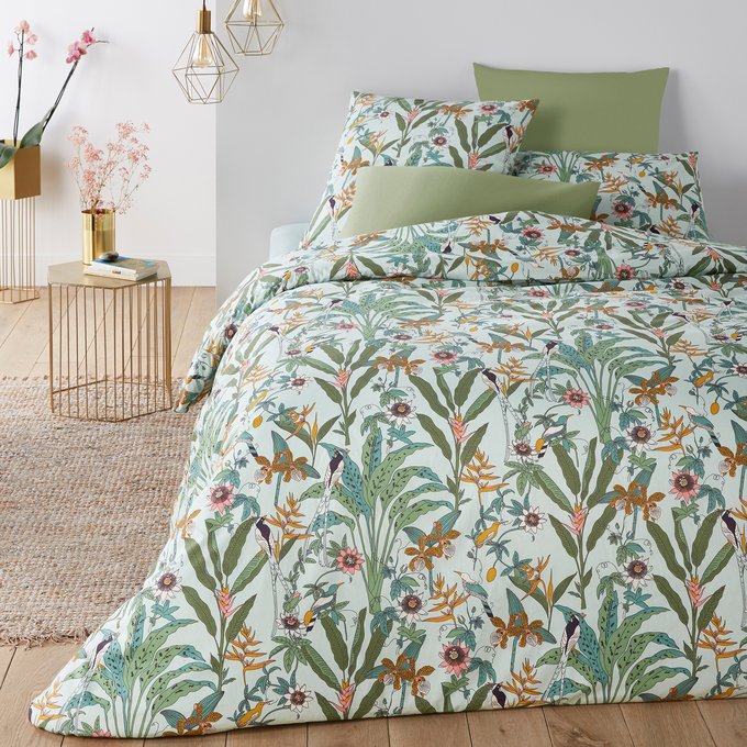 Eden Flower Cotton Percale Duvet Cover Printed La Redoute