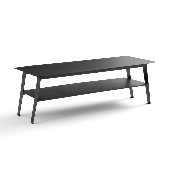 Hiba Two Tier Metal Coffee Table Black La Redoute Interieurs La Redoute