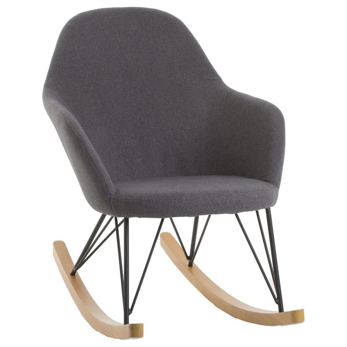 Rocking chair ewan gris gris Atmosphera | La Redoute Rocking chair ewan gris gris Atmosphera | La Redoute