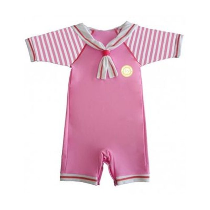 Combinaison Anti Uv Bebe Fille Rose A Col Matelot Le Petit Prince Rose Mayoparasol La Redoute