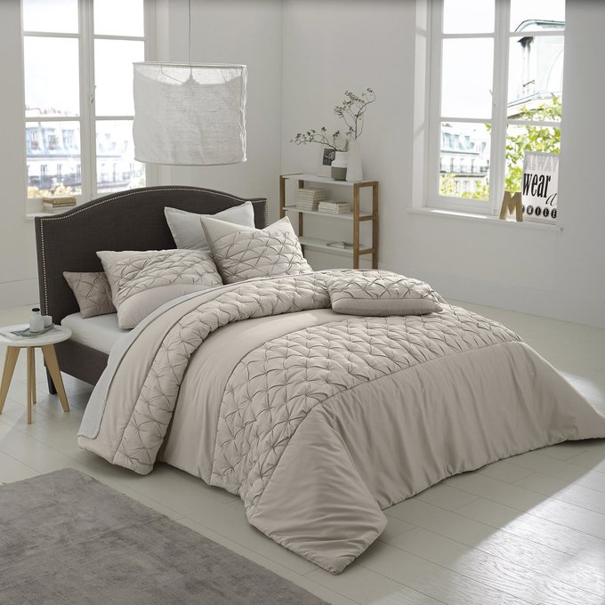 Khin Cotton Satin Quilted Bedspread La Redoute Interieurs La Redoute