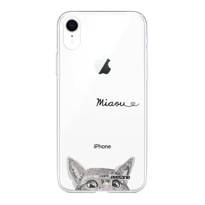 coque iphone xr silicone chat