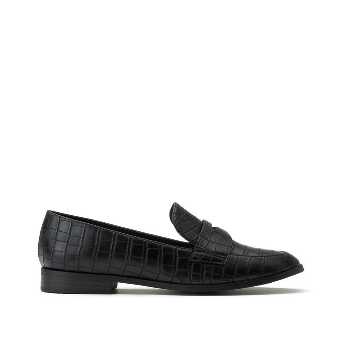 mock croc loafers